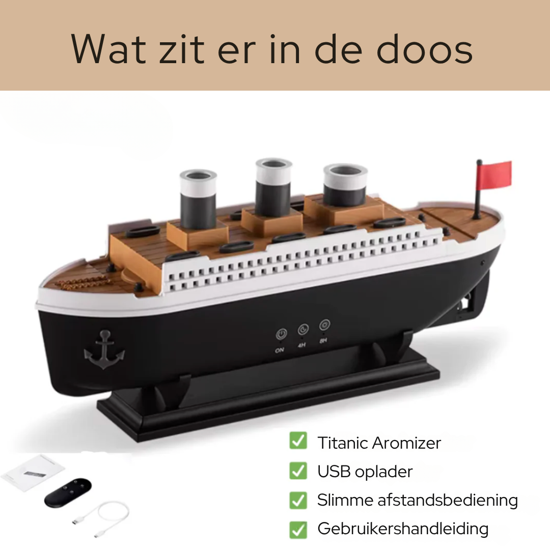 Titanic Aromizer by Nuvani® | Luxe Geurbelevenis met een Vleugje Nostalgie  - BLACK FRIDAY DEAL