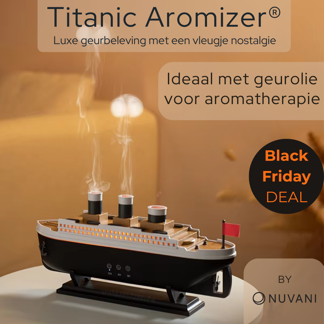 Titanic Aromizer by Nuvani® | Luxe Geurbelevenis met een Vleugje Nostalgie  - BLACK FRIDAY DEAL